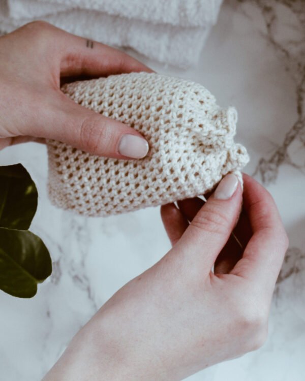 En tvålpåse som är stängd.